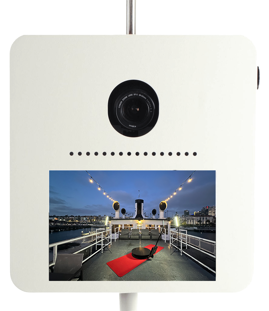360 photo booth setup by SD Photo Booth in San Diego