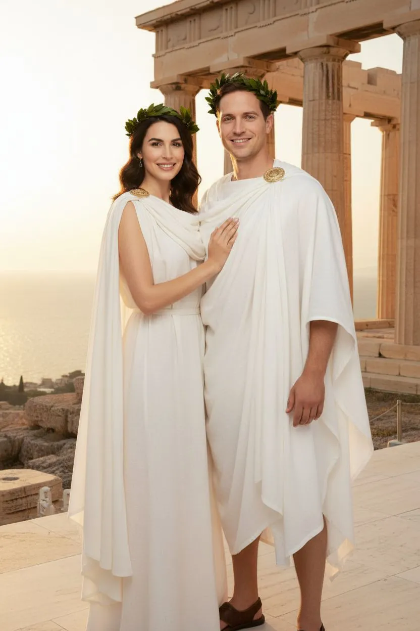 AI portrait styled as an ancient Greek figure.