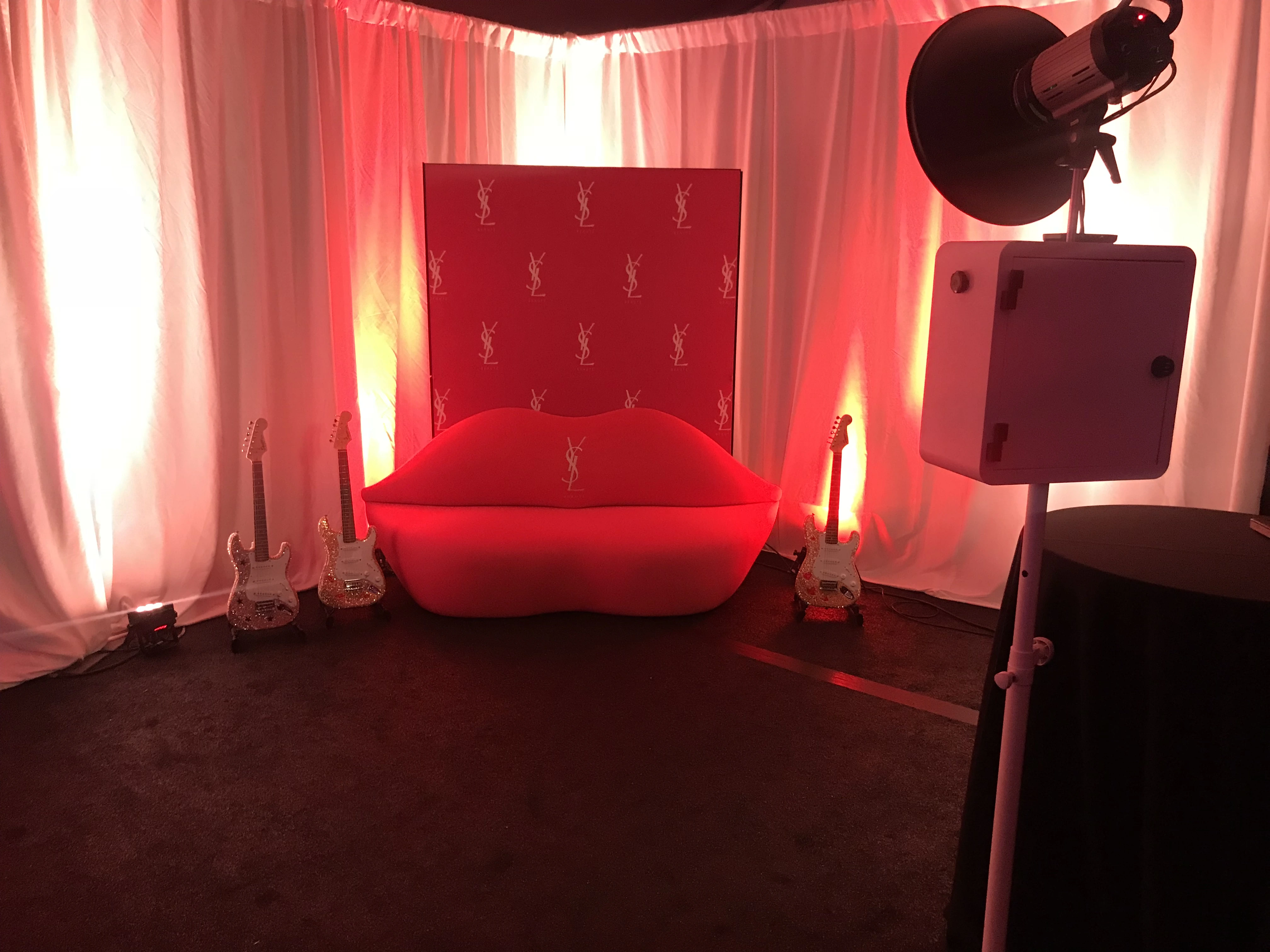 Studio-grade optics and lighting for luxury photo booth portraits in San Diego