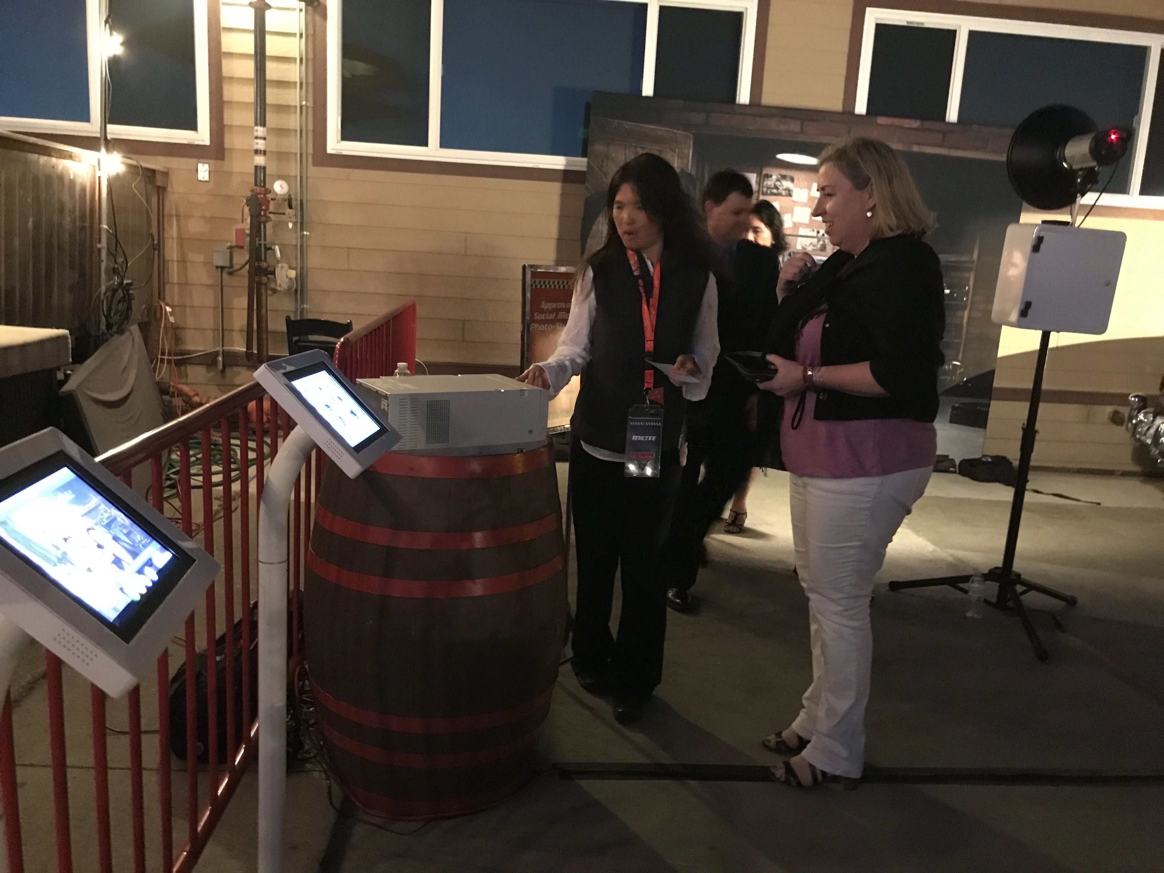 Instant social sharing via SMS or QR code for San Diego photo booth rentals