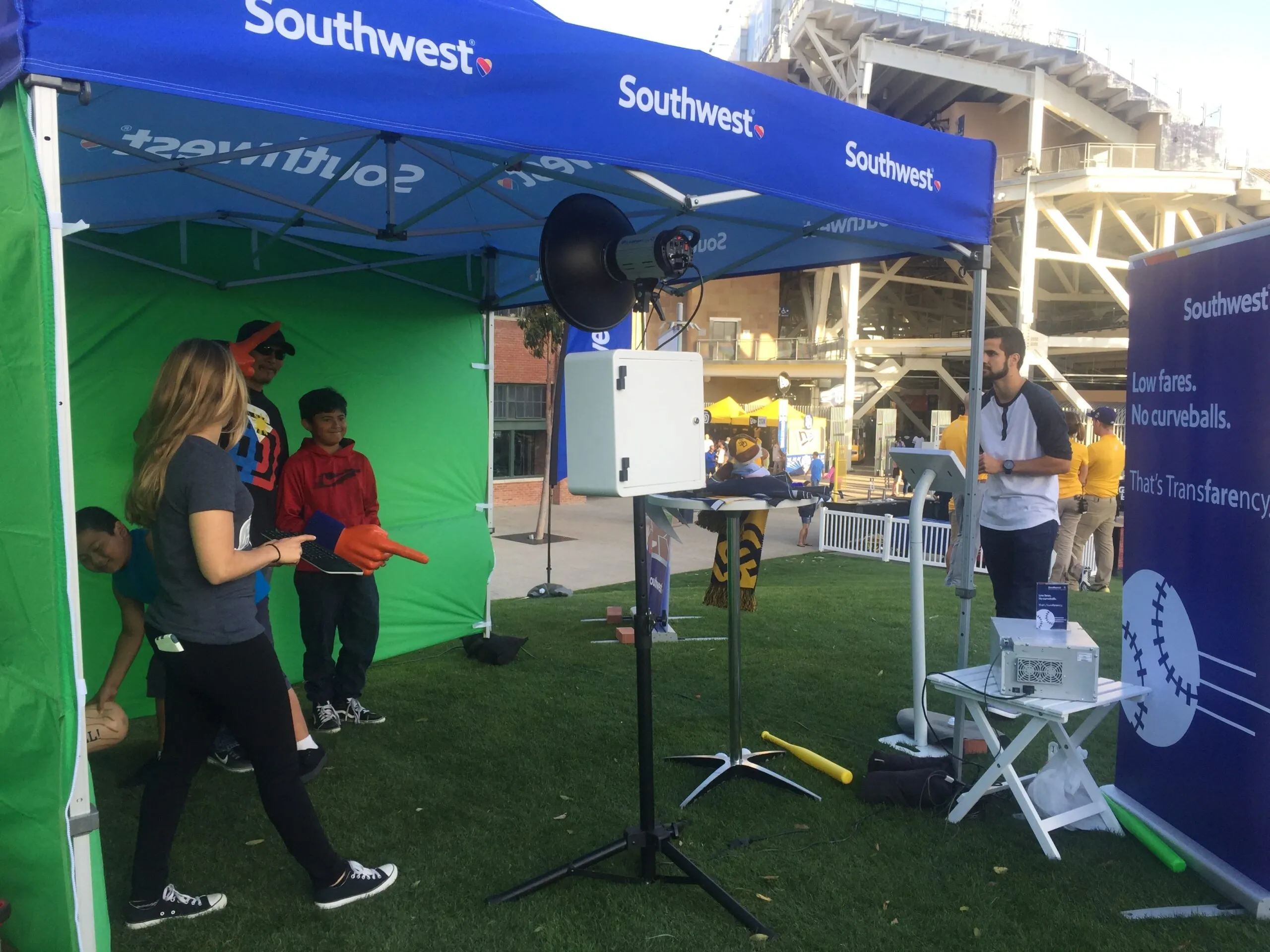 Southwest Airlines Party in the Park photo booth