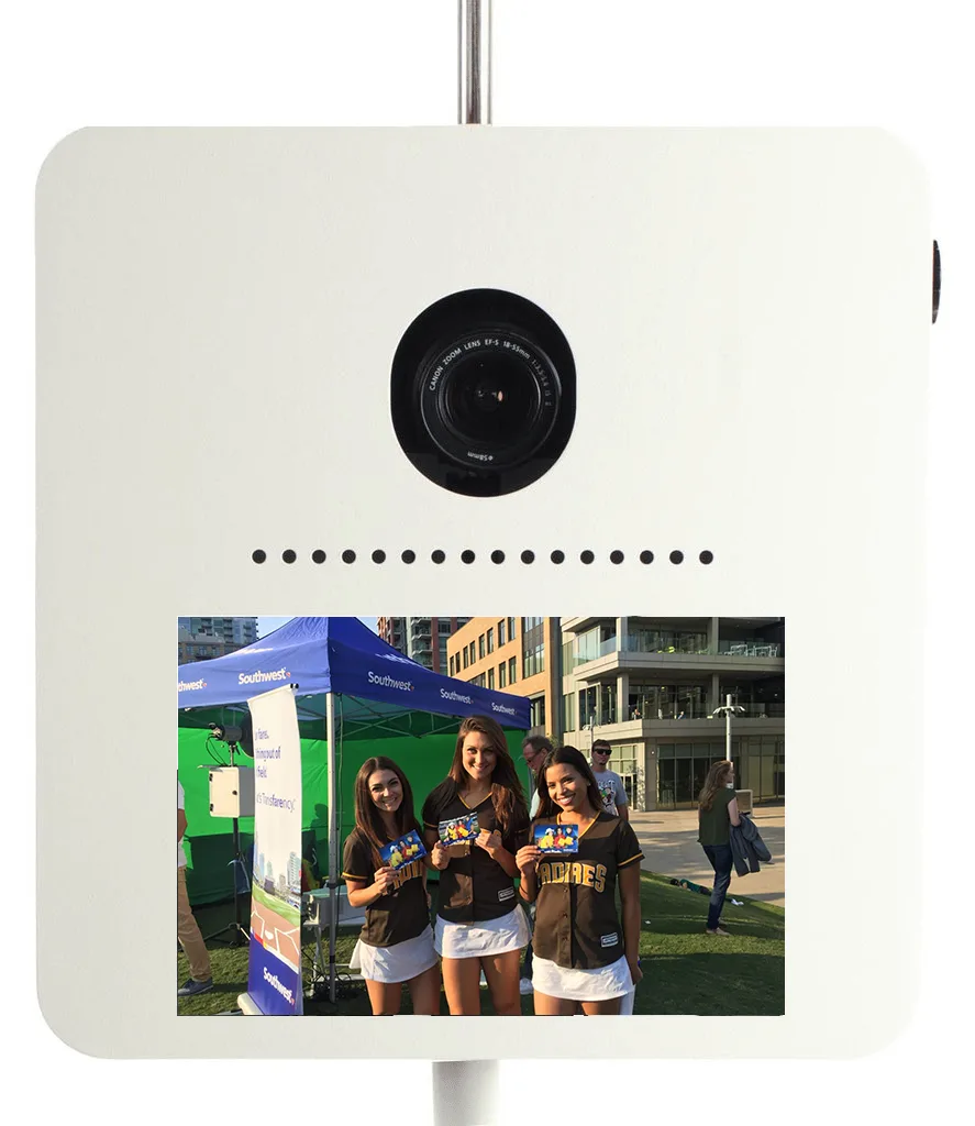 San Diego green screen photo booth rental - custom backgrounds